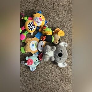 Colorful Plush Animal Toy Set